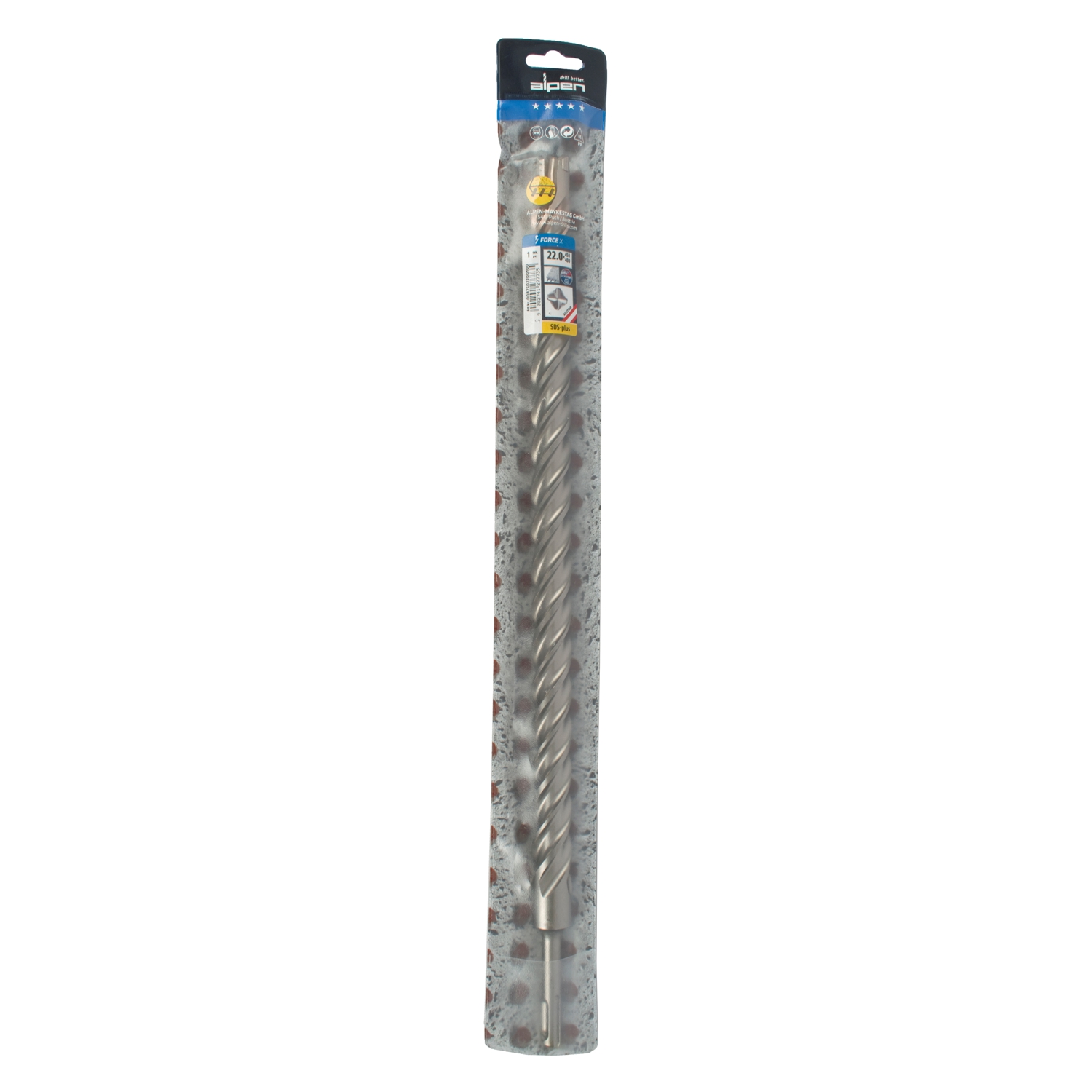 Force X 22.0 X 450/400 Sds-plus Rebar Drill Bit X4 Cutting Edges