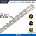 Force X 20.0 X 600/550 Sds-plus Rebar Drill Bit X4 Cutting Edges