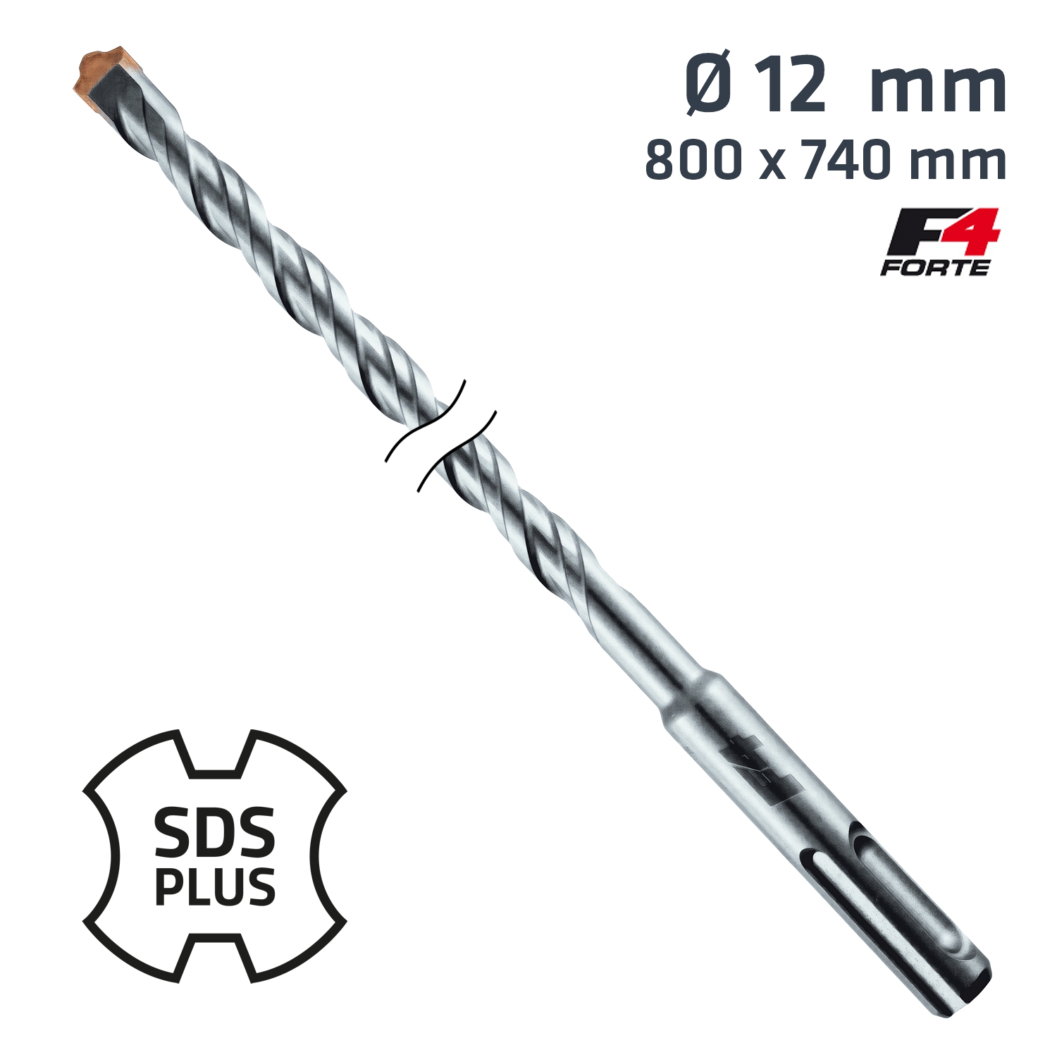 Sds Plus Hammer Bit 800 X740mm 12mm
