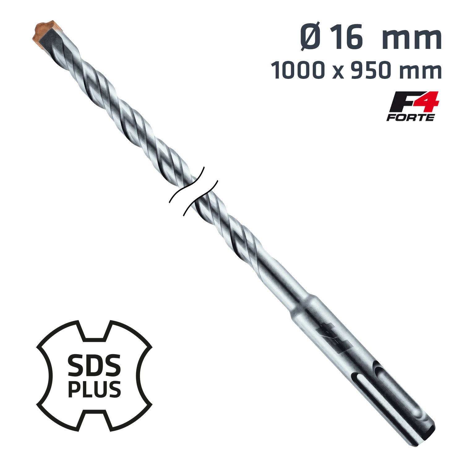 Sds Plus Hammer Bit 1000 X 950mm 16mm