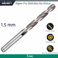 ALPEN Pro 1.5mm Hss Drill Din 338 Rn 135 With Split Point Bulk