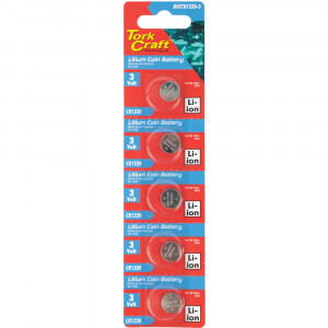 Battery Coin Cr1220 3v Lithium X5 Pack (moq 20)