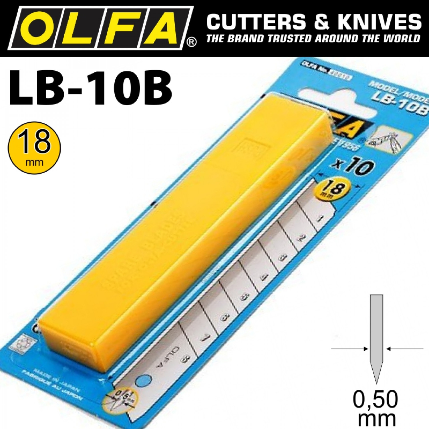 OLFA Blades Lb-10b 10/pack 18mm