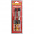 Wood Chisel 100mm Blade 2pc 12/19mm With Pvc Handle