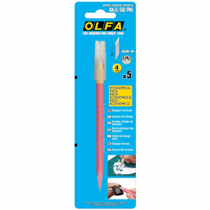 OLFA Designers Art Knife Pink With 4mm Blades