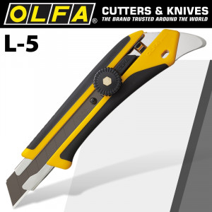 OLFA Cutter Heavy Duty Rear Pick & Comfort Handle Snap Off Knife 18mm