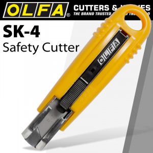 OLFA Carton Knife Sk4 Safety& Free Skb-2 And 1 Rskb-2 Blades