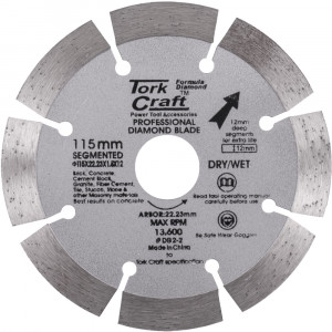 Diamond Blade Segmented 115mm With 12mm Segments