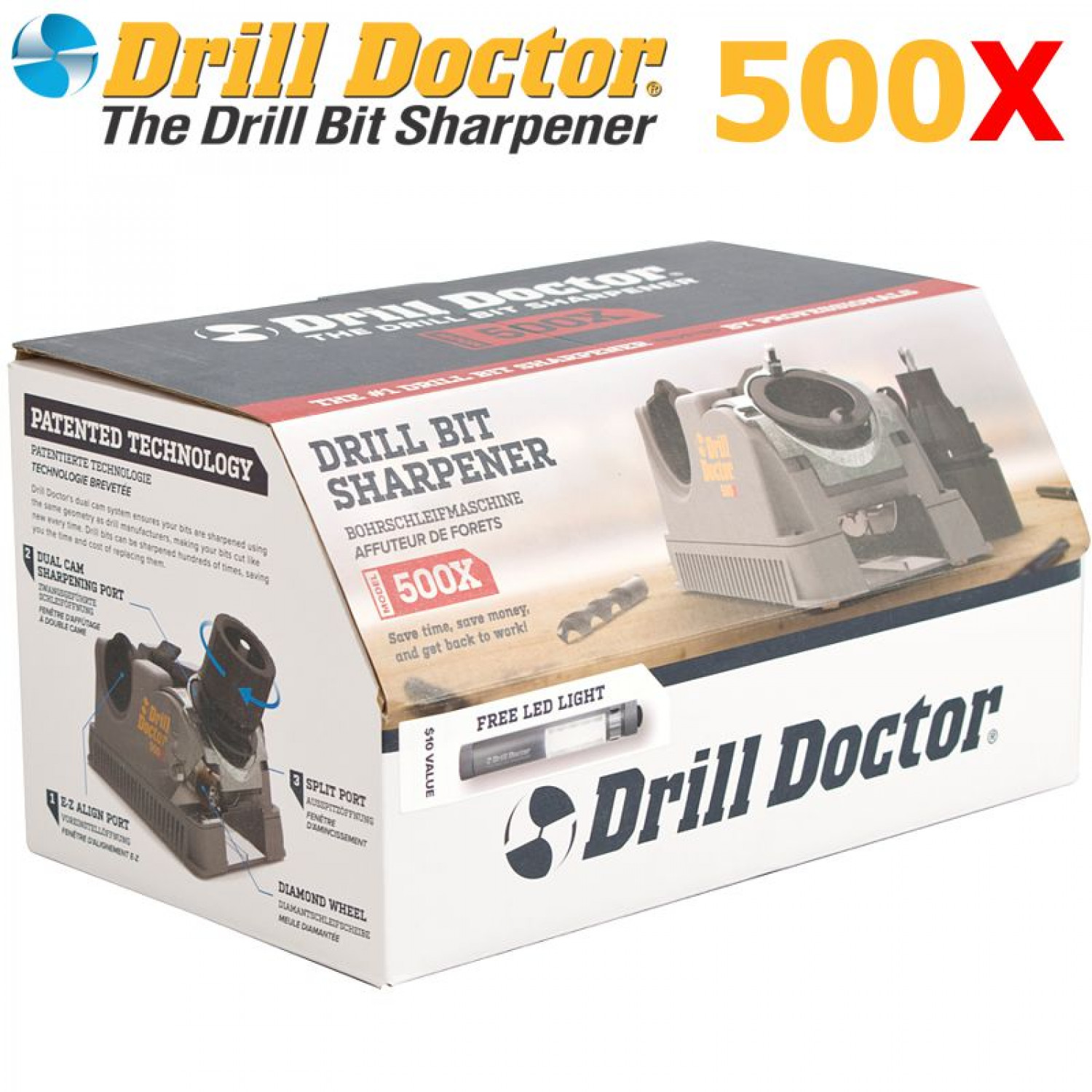 DRILL DOCTOR Sharpener 2.5-13mm W/grind Att