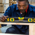 Spirit Level Beam 400mm X 1.6mm 3 X Vial 0.5mm Accur. Alum.