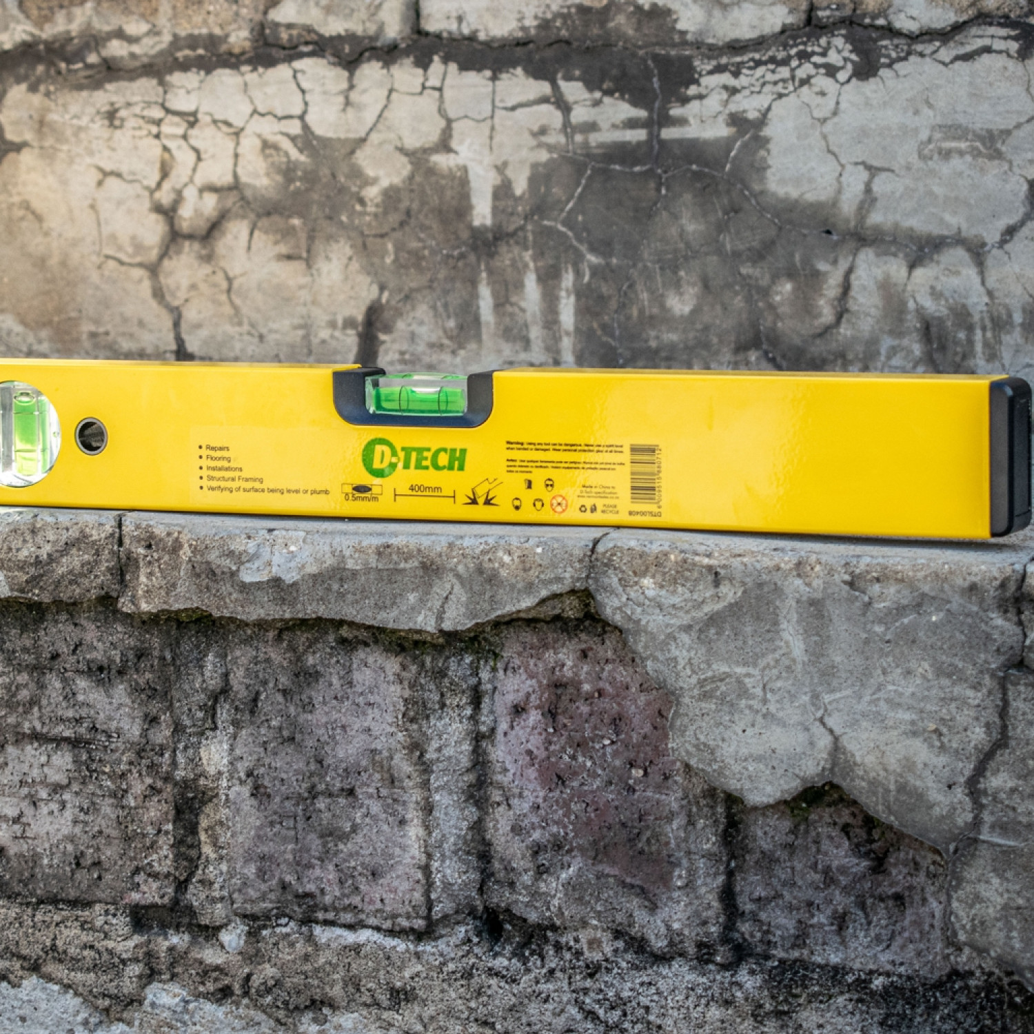 Spirit Level Box 600mm X 1.4mm 2 X Vial 0.5mm Accur. Alum.