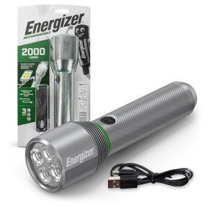 Rechargeable Metal Flashlight 2000lumens ENERGIZER Torch