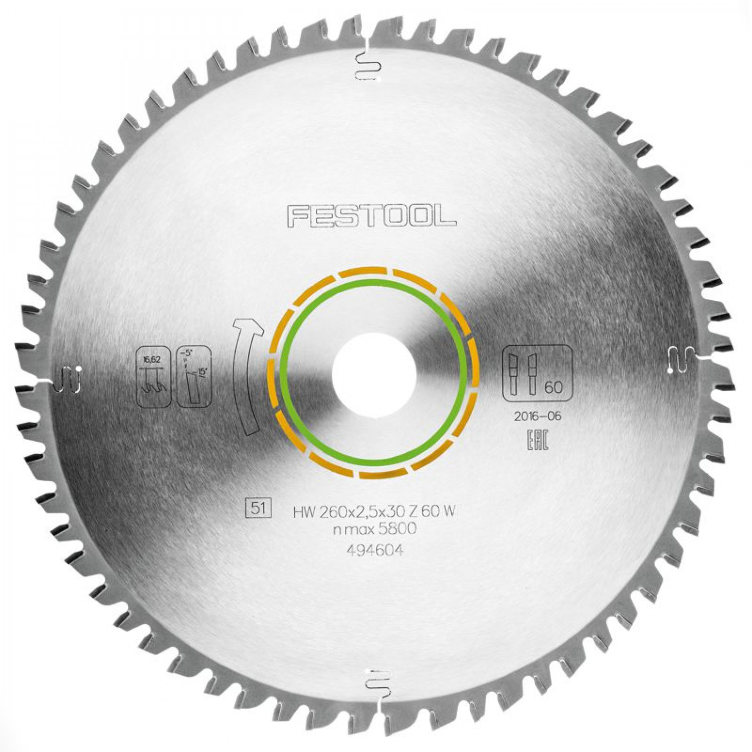 Saw Blade Hw 260x2,5x30 W60