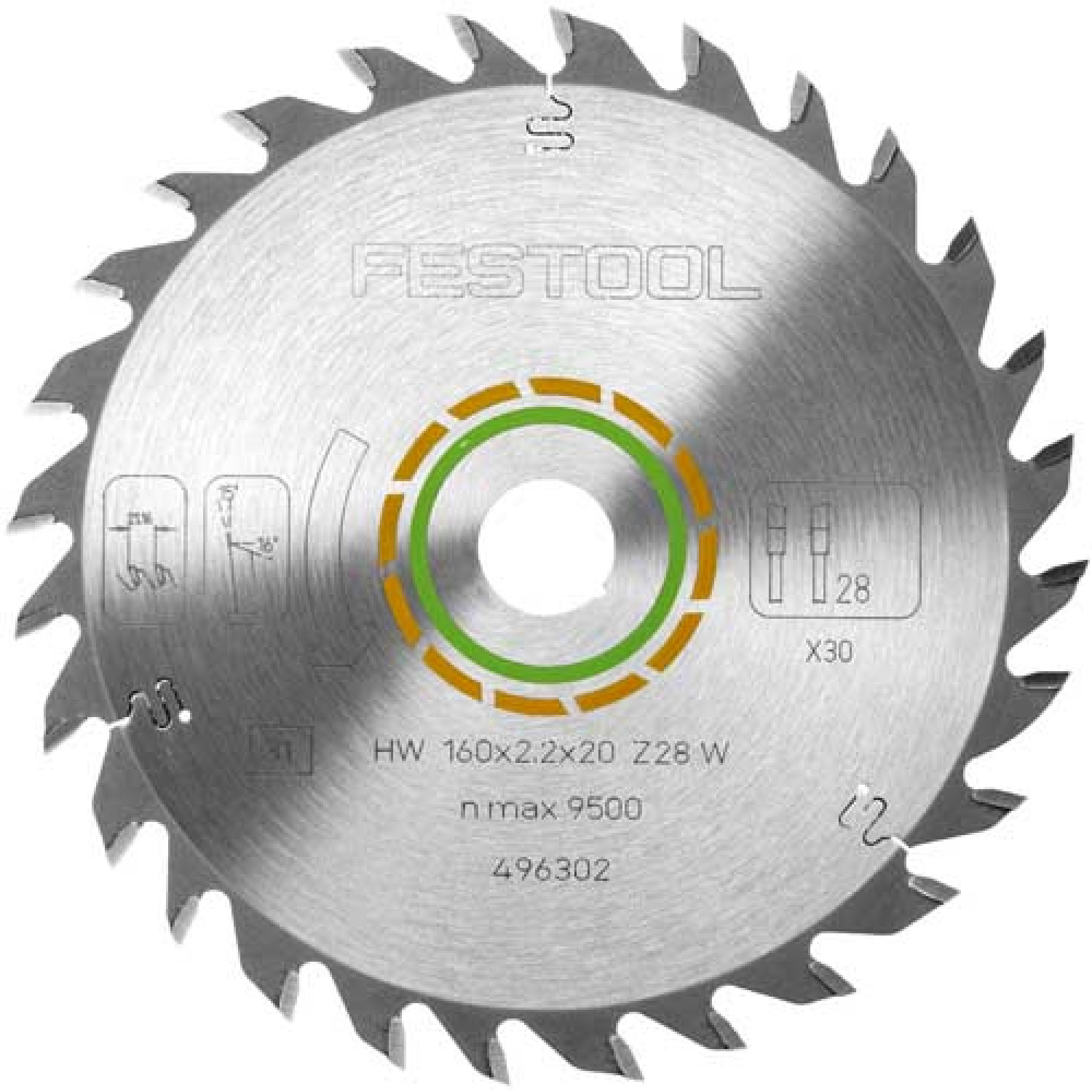 Saw Blade 160x2,2x20 W28 496302