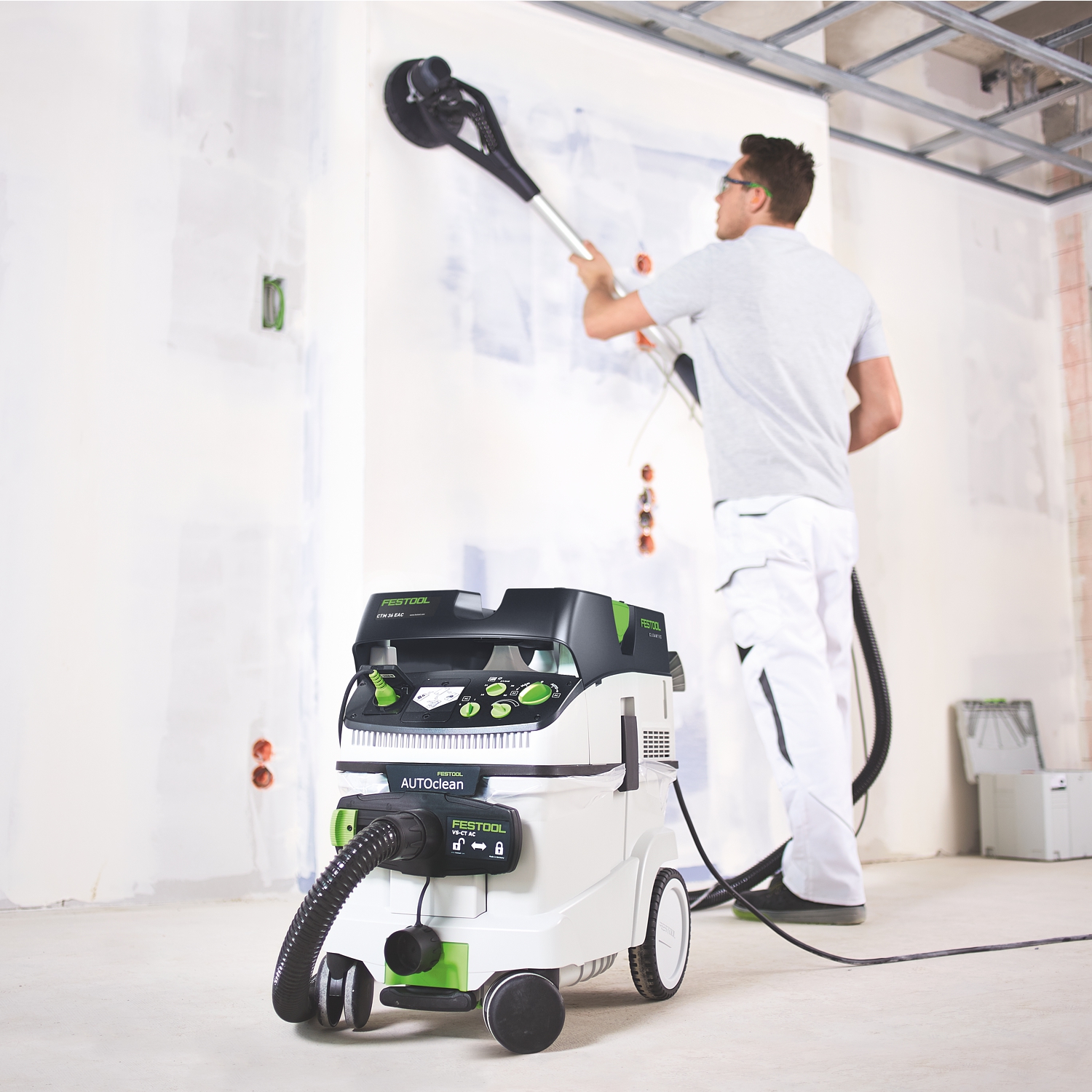 FESTOOL Lhs-e 225/ctl36-set Planex Long-reach Sander With Ctl 36 Dust Extractor (36l)