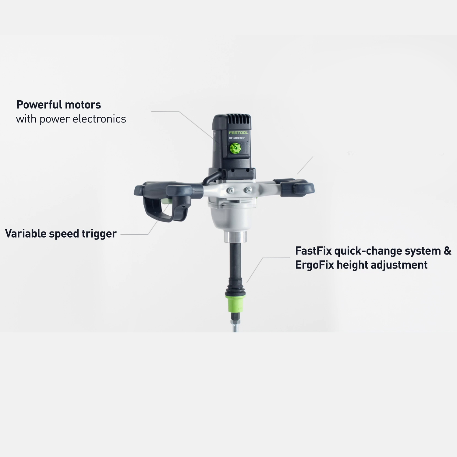 FESTOOL Mx 1000 Re Ef Hs3r Stirrer 1020w With Dust Extraction