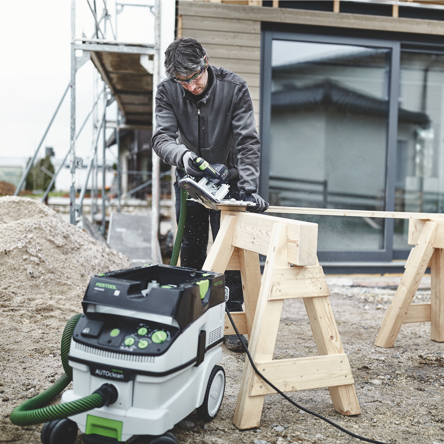 FESTOOL Hkc 55 5,0 Ebi-plus-sca Cordless Circular Saw - Sca 16 Rapid Charger