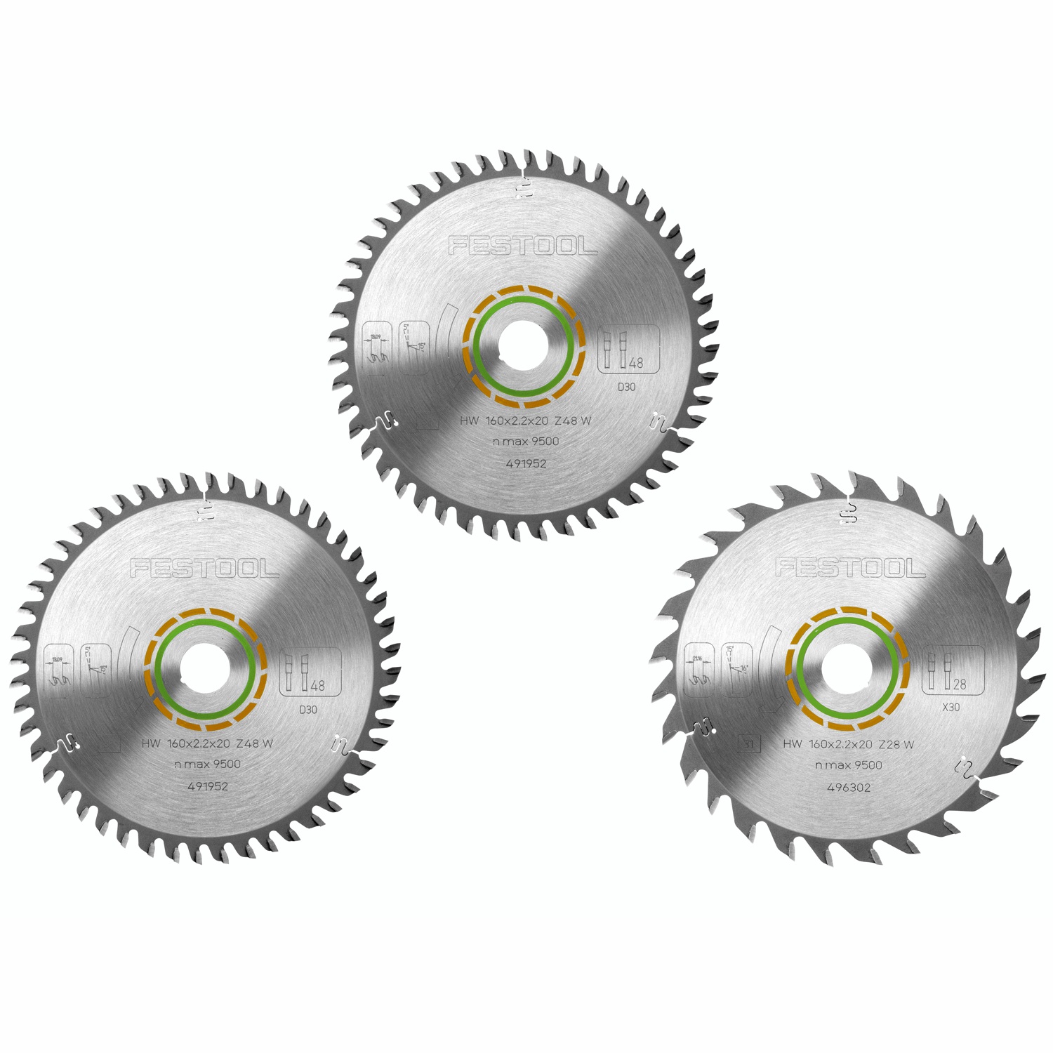 Saw Blade Set Ksb-sort-3 W 160x2.2