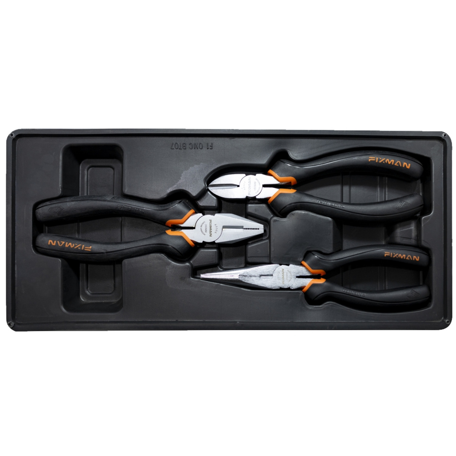 FIXMAN 3-pc Pliers Set (combination 8'ncutting 7.5' Long Nose 8')