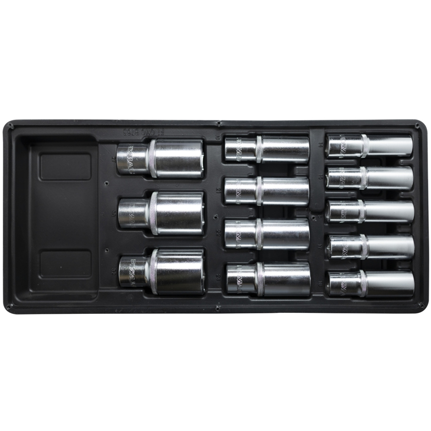 FIXMAN Tray 12 Piece 1/2' Drive Deep Sockets