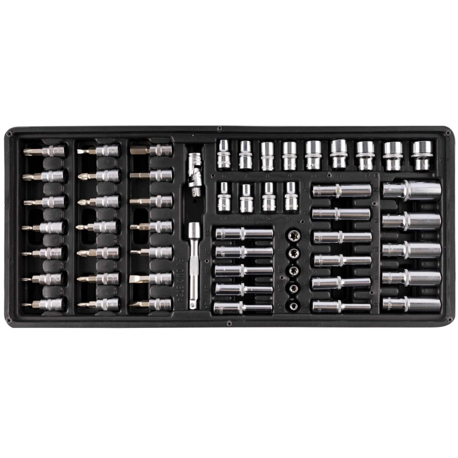 FIXMAN Tray 57 Piece 1/4' Drive Sockets And Accessories