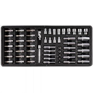 FIXMAN Tray 57 Piece 1/4' Drive Sockets And Accessories