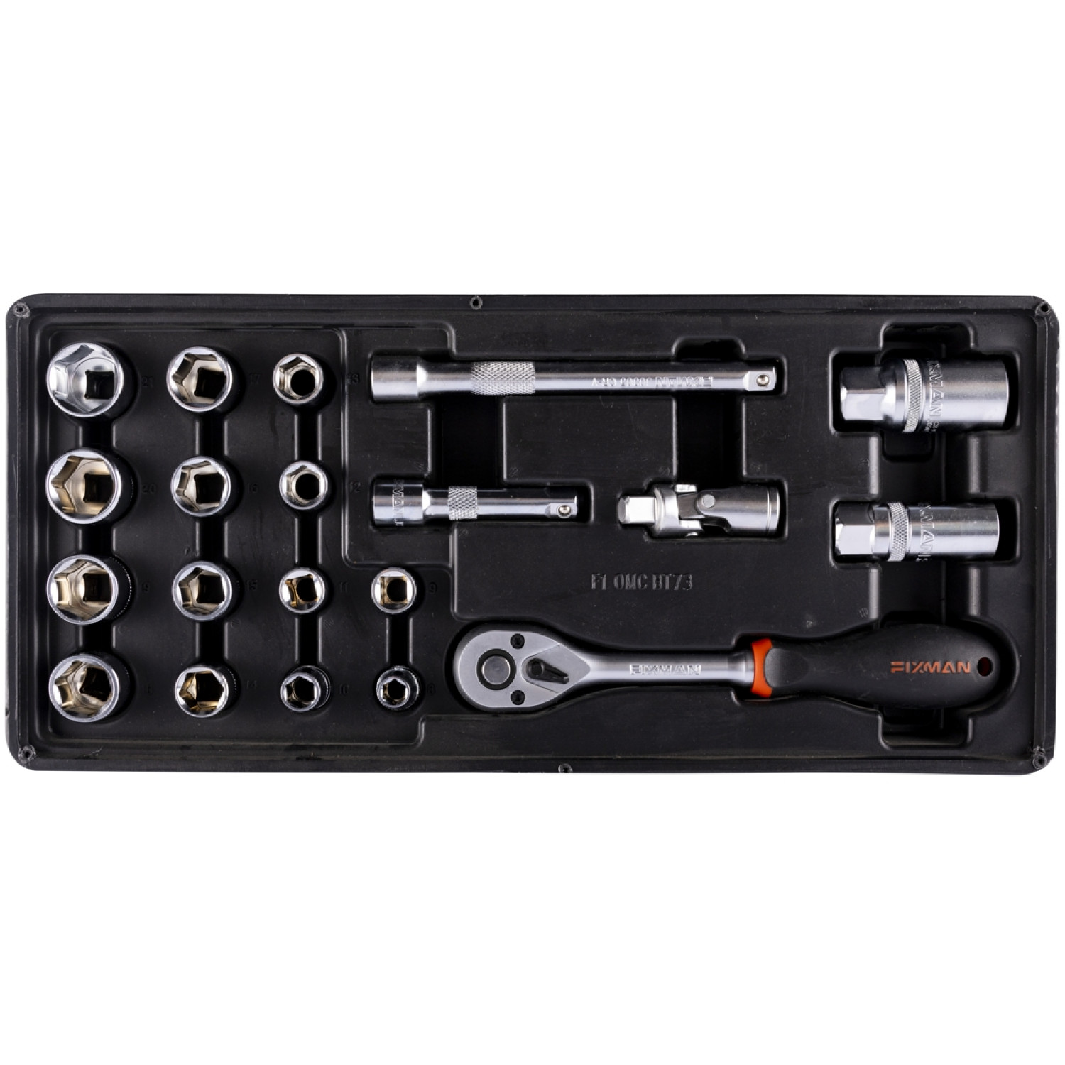 FIXMAN 20-pc 3/8' Dr.sockets & Accessories