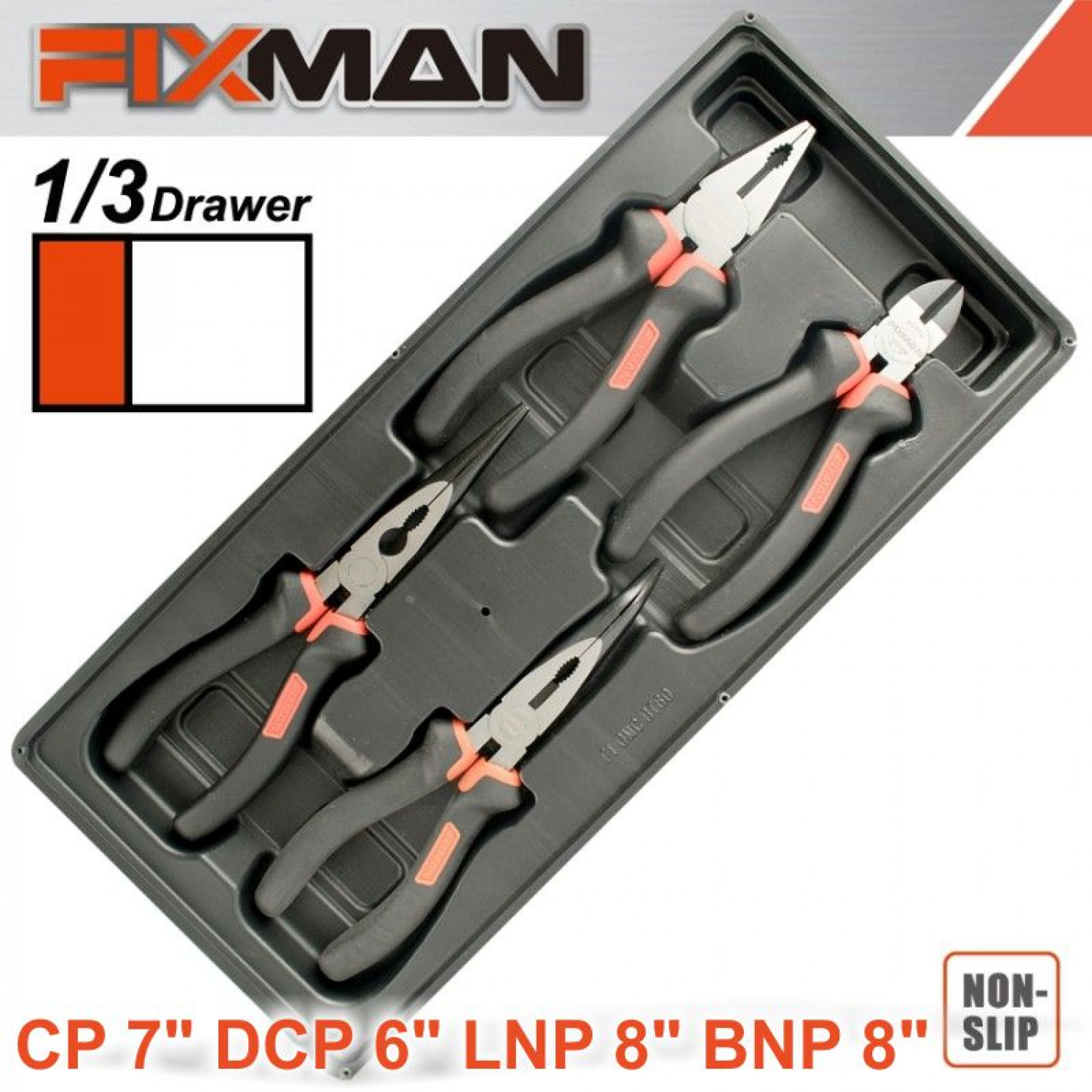 FIXMAN 7 Drawer Ind. Roller Cabinet On Castors With 130pc Of Stock