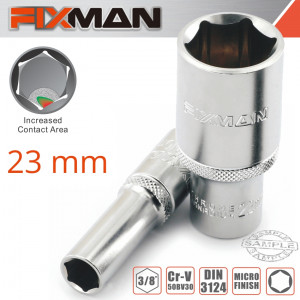 FIXMAN 3/8' Dr Deep Socket 23mm