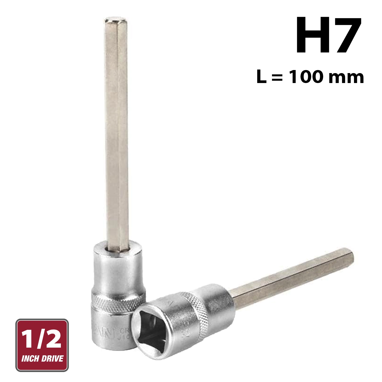 FIXMAN 1/2' Dr.7 X 100mm Heax Allen Bit Socket H7