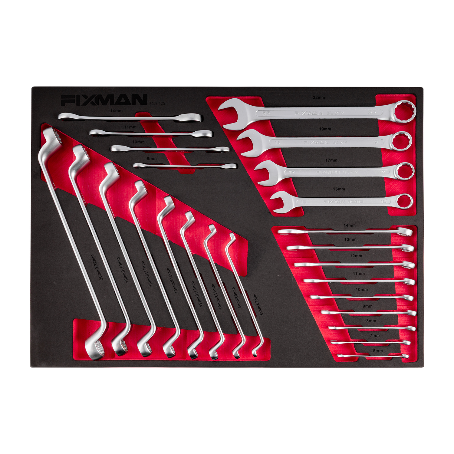 FIXMAN 7 Drawer Ind. Roller Cabinet With 133pc Mechanics Tool Set