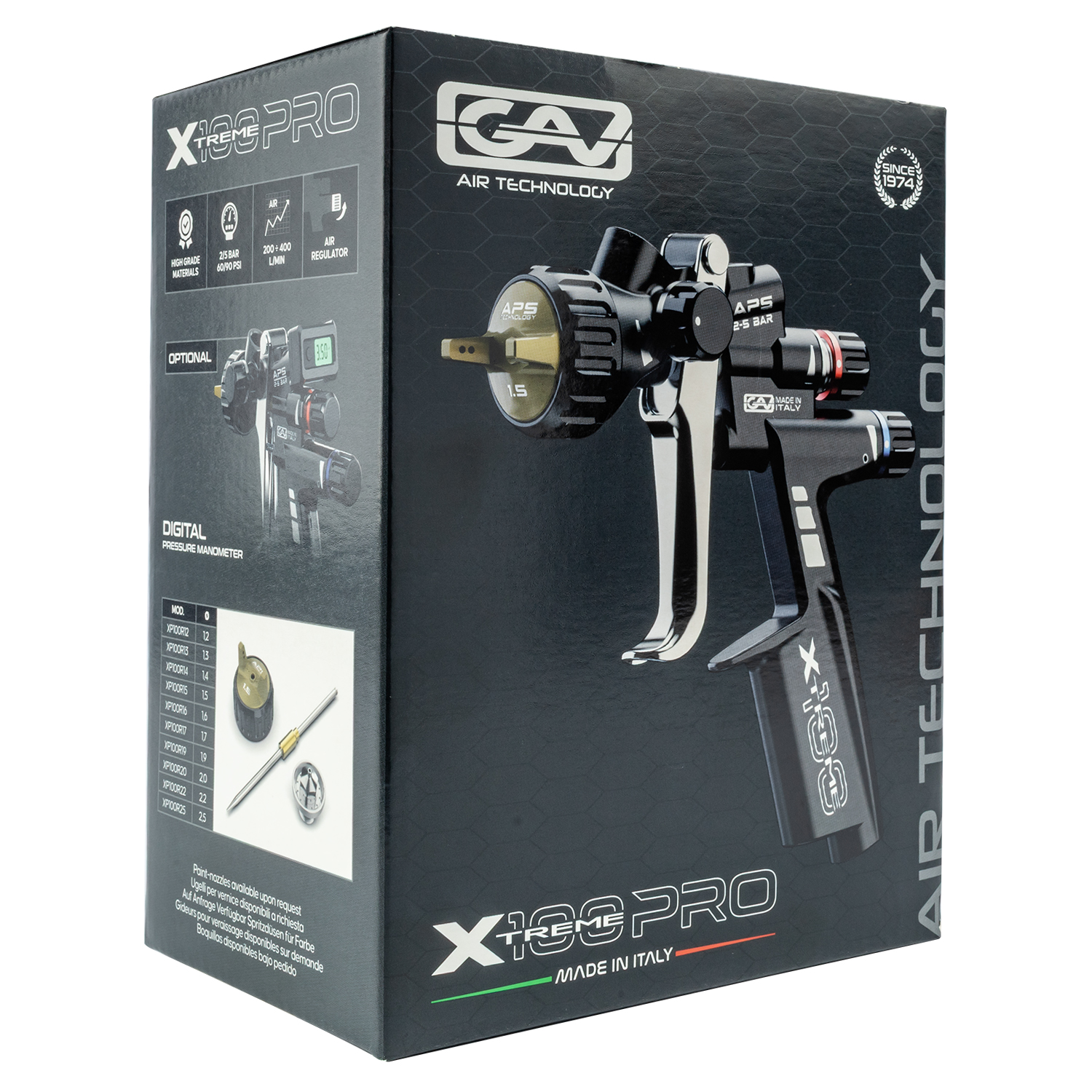 Spray Gun Prof Upper Cup 600cc 2-4 Bar 1.6 Noz