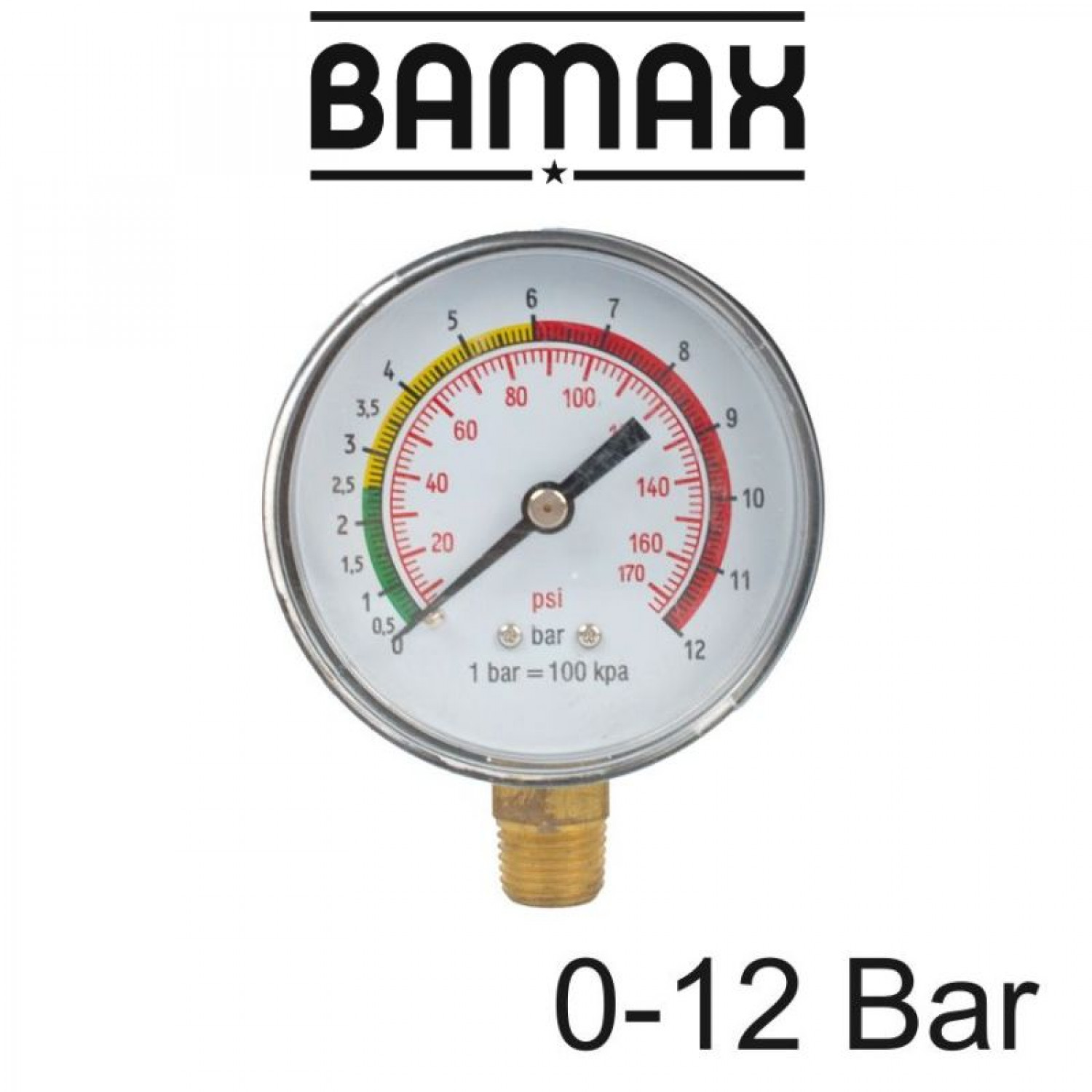 Pressure Gauge For 60d Tyre Inflator Packaged