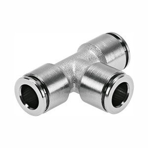 GAV Pu Nickel Plated T- Connector 6mm
