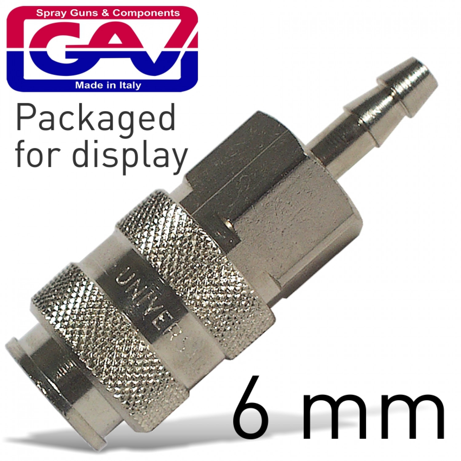 Universal Quick Coupler 6mm Packaged
