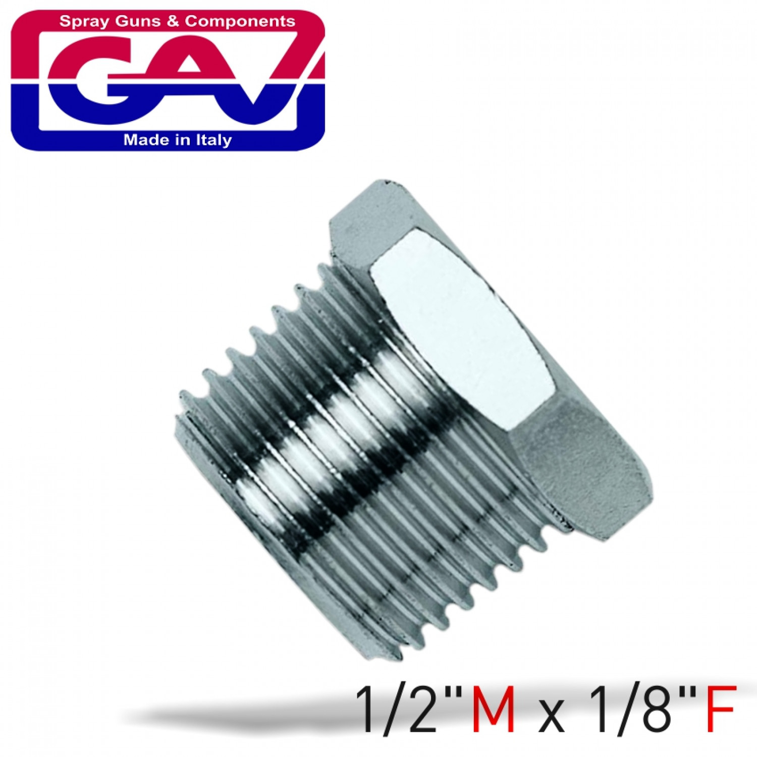 Taper Reducer Bush 1/2 X 1/8 M/f