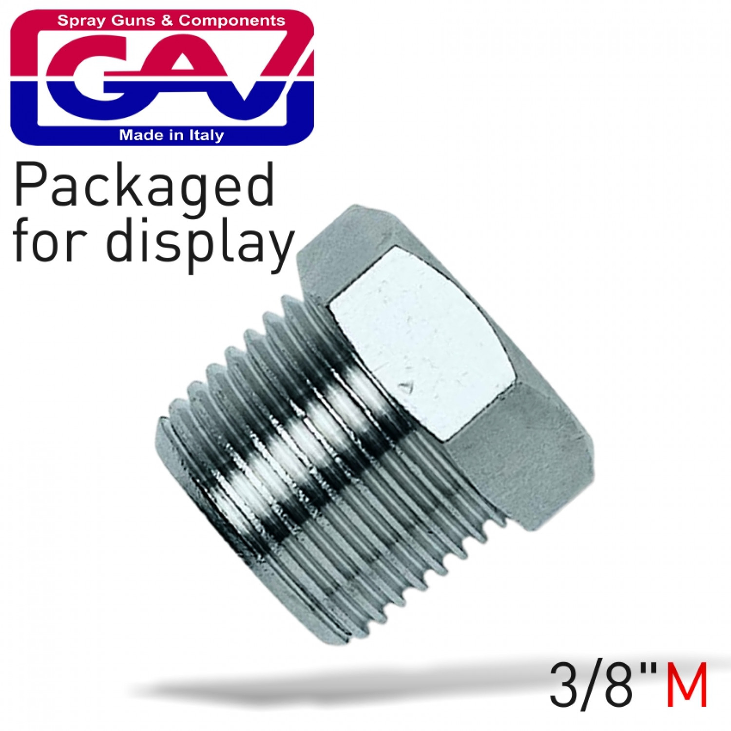 Taper Plug 3/8 Packaged
