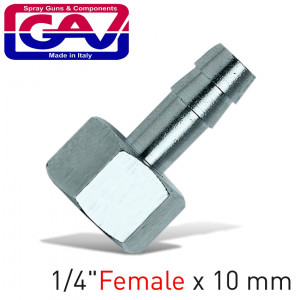 Hose Adaptor 1/4f X 10mm