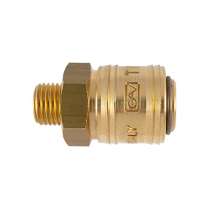 Brass Male Quick Coupler 1/4'm German