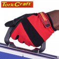 Work Glove Small- All Purpose Red With Touch Finger