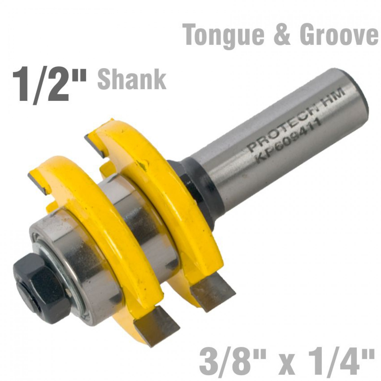Tongue & Groove Assembly 3/8' X 1/4' 1/2' Shank