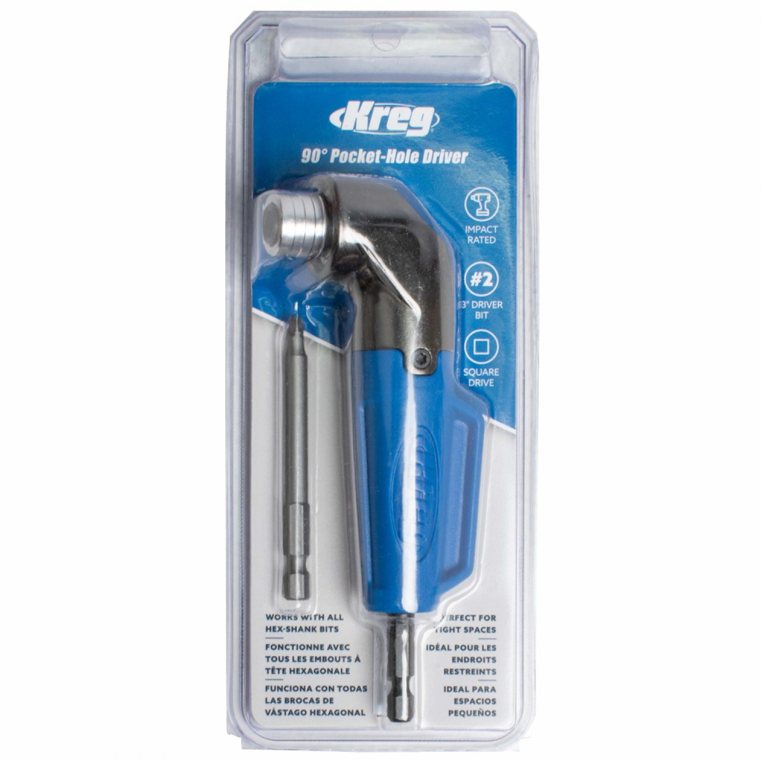 KREG 90 Dedgree Pocket Hole Driver Angle 1/4 Hex Drive