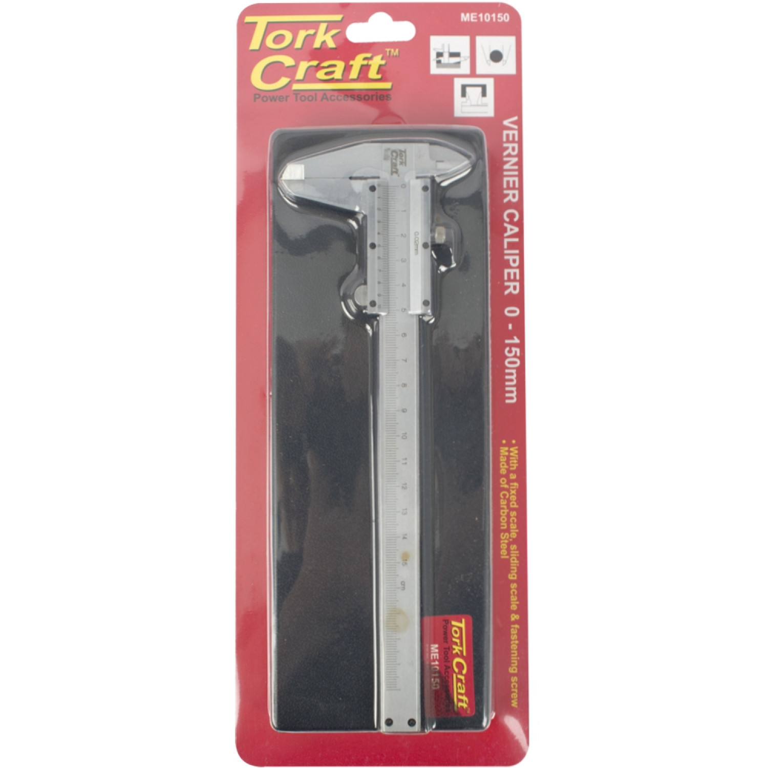 Vernier 150mm Carbon Steel Metric 0.02 Acc