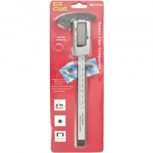 Vernier Carbon Fibre 150mm Metric / Inch Digital 0.01mm Acc.