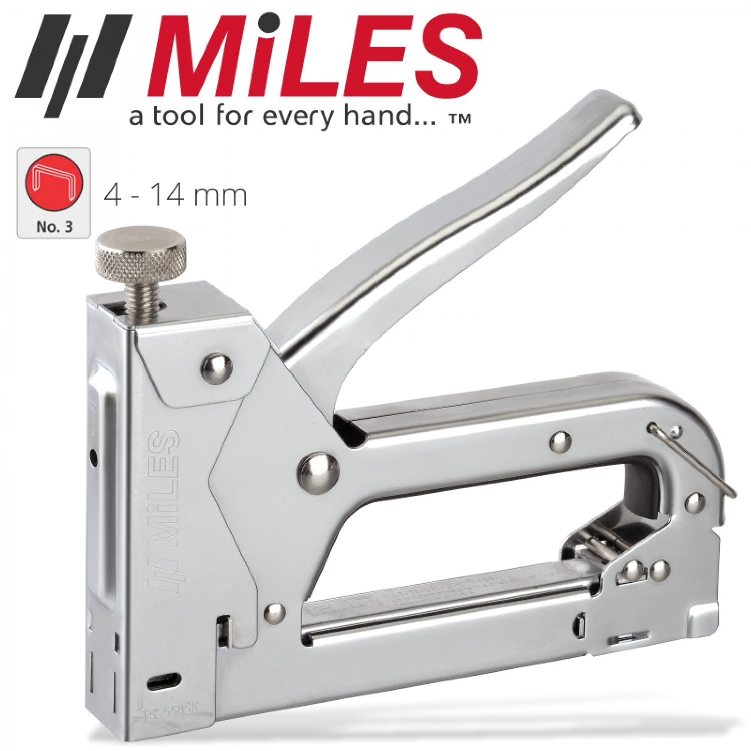 Staple Gun Metal Body Tension Adj 22g 4-14mm Jt21 Stap Reload Ind