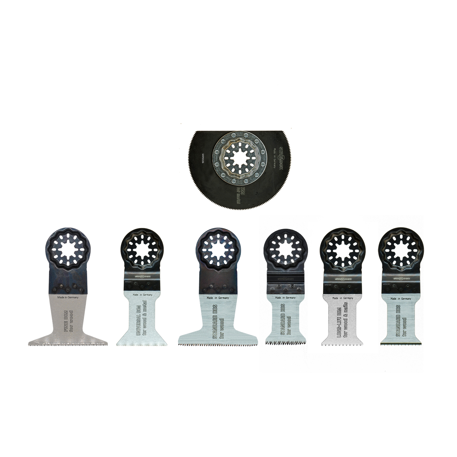 MPS Oscillating Saw Blade 7pc Set Mix Wood/metal Starlock
