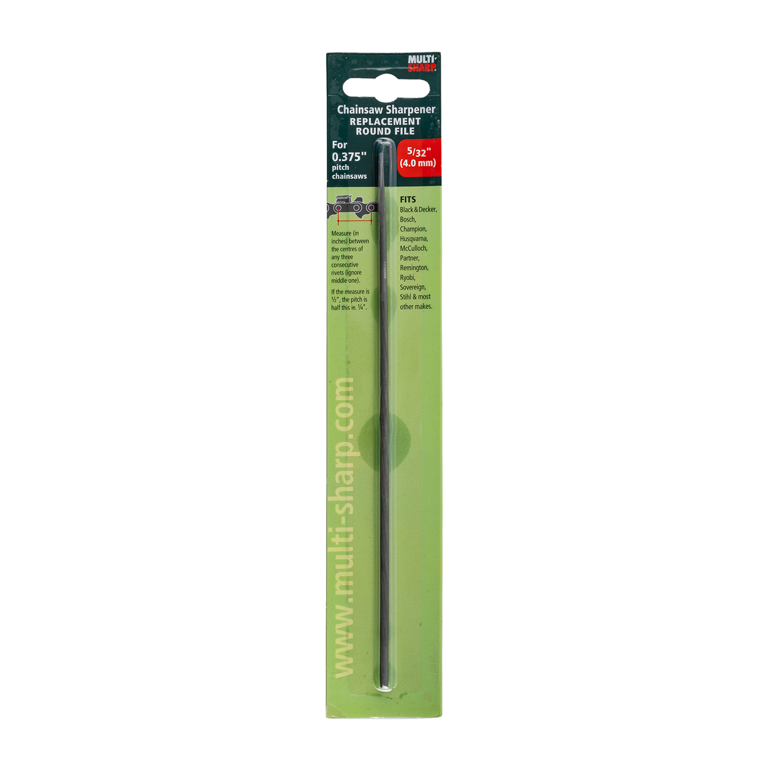 Replacement Rould File 5/32' For Ms1702e Chainsaw Sharpener