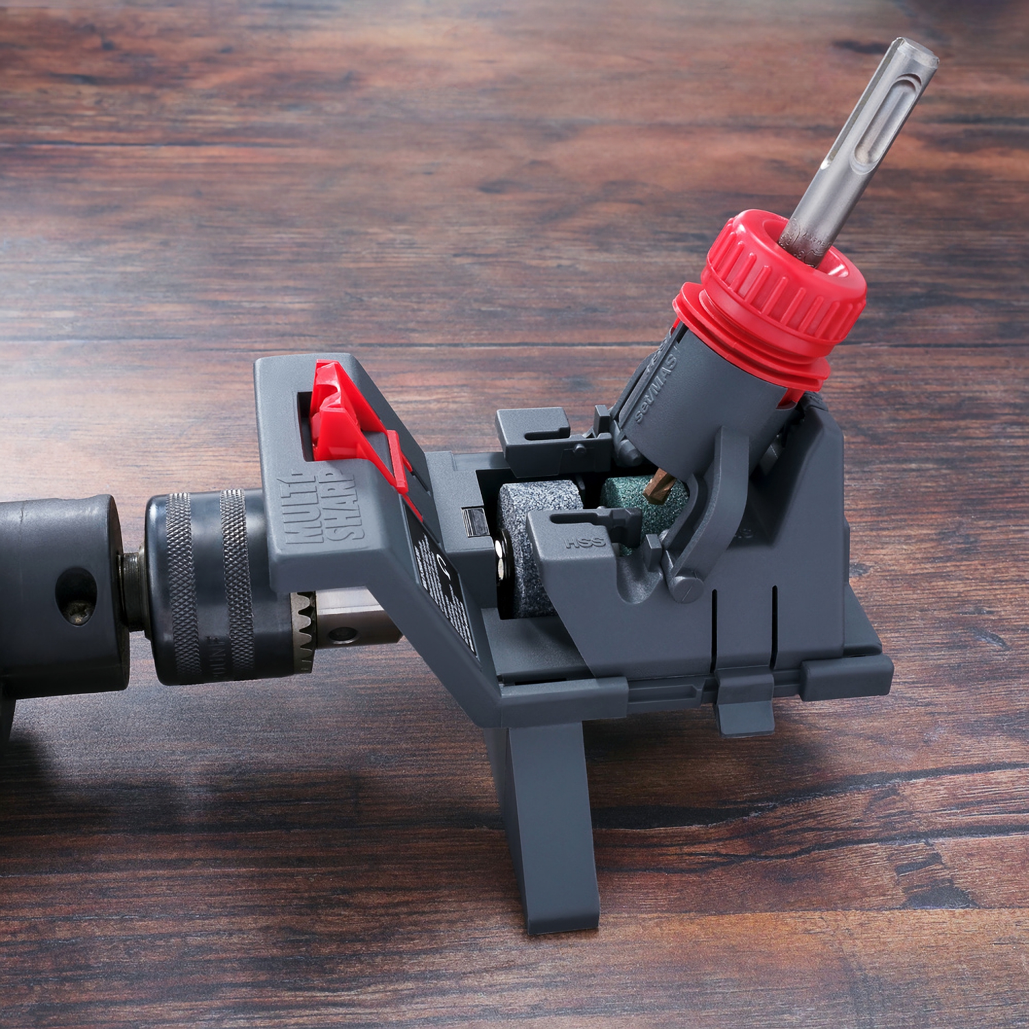 MULTI-SHARP Drill Bit Sharpener Attachment 3-13mm For Hss, Masonry, Wood Drill Bits And Chisels