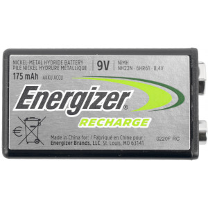 Recharge 9v Battery-1pack (moq6) ENERGIZER