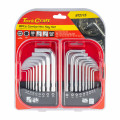 18pc Combo Hex Key Chrome Vanadium Set